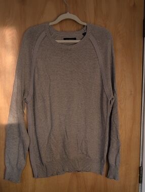 All Saints Stadum Grey Crew Sweater